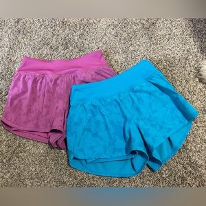 DSG shorts, 2 pairs included, pink and teal size kids 14-large